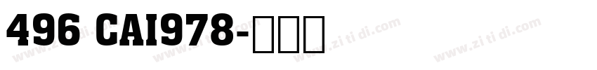 496 CAI978字体转换